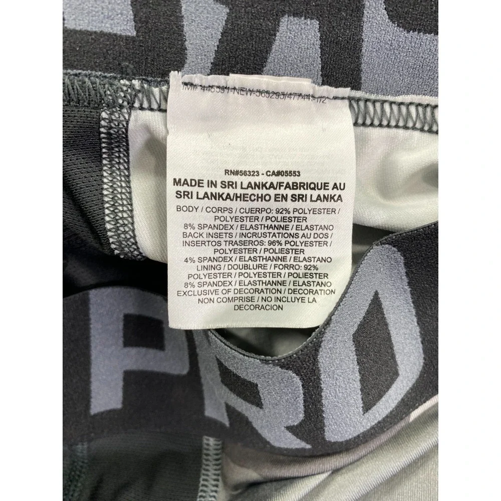 Nike Pro Gray Black Camo Compression Leggings Men's XL Dri Fit Workout Gym